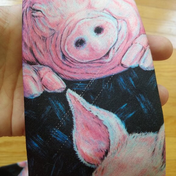 Vintage 80s Pig Necktie Novelty Tie Ralph Marlin Blaine Heilman 1989 - Picture 13 of 13